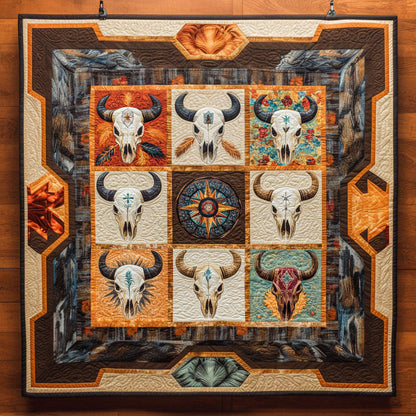 Wild Bull Skull WN2308129CL Quilt