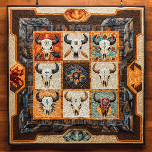 Wild Bull Skull WN2308129CL Quilt