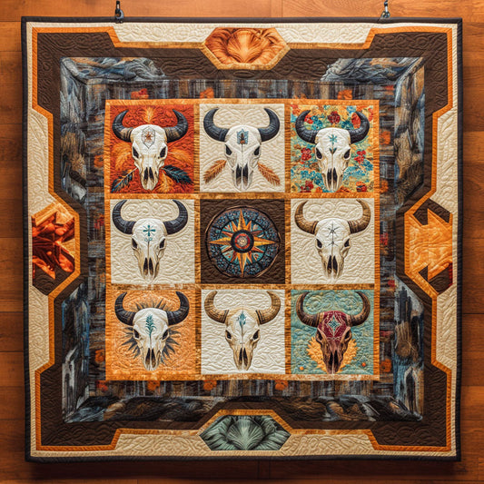 Wild Bull Skull WN2308129CL Quilt