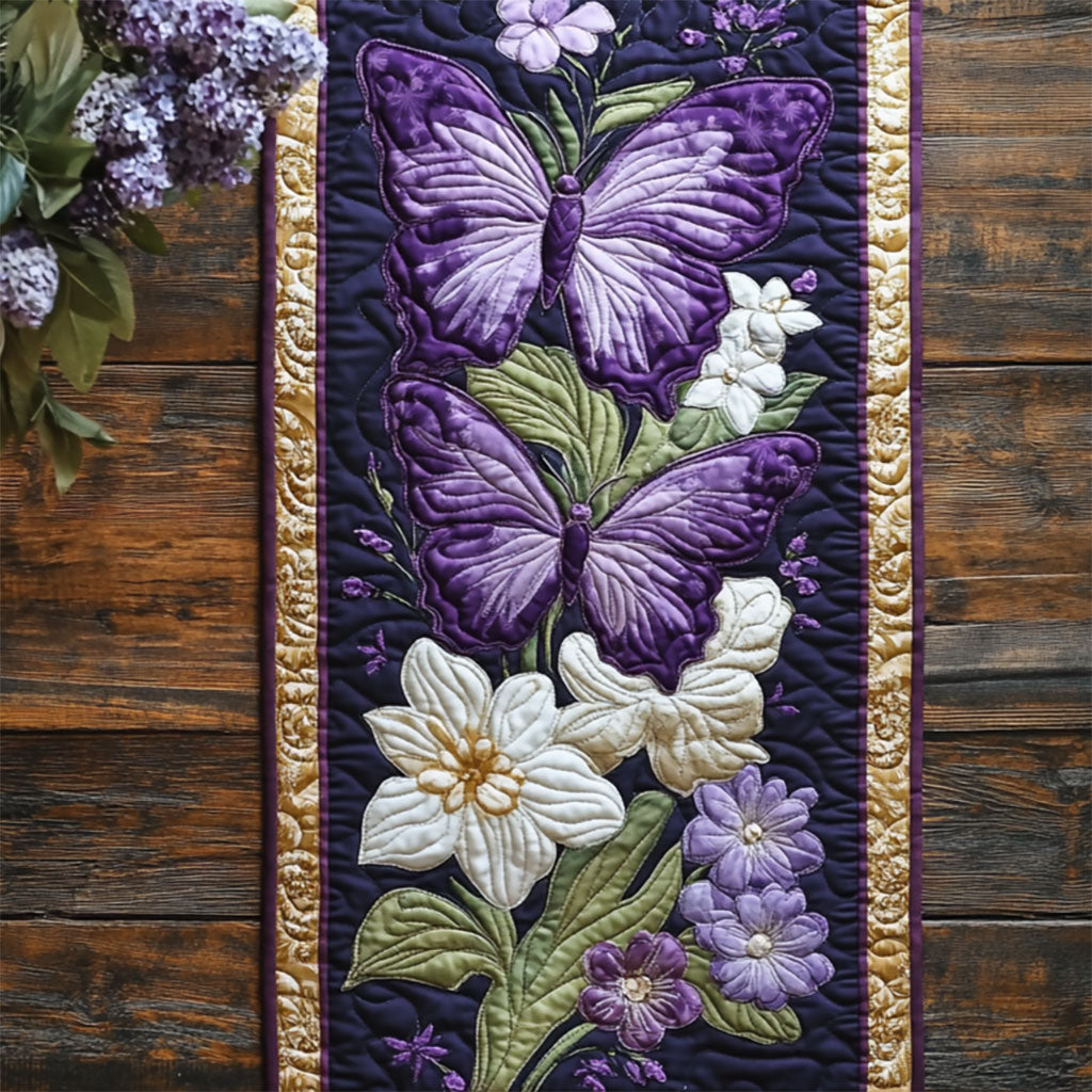 Violet Flight WY0905053CL Quilted Table Runner
