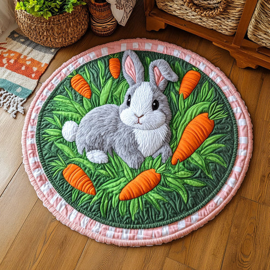 Bunny 's Garden WJ2504037CL Quilted Round Mat