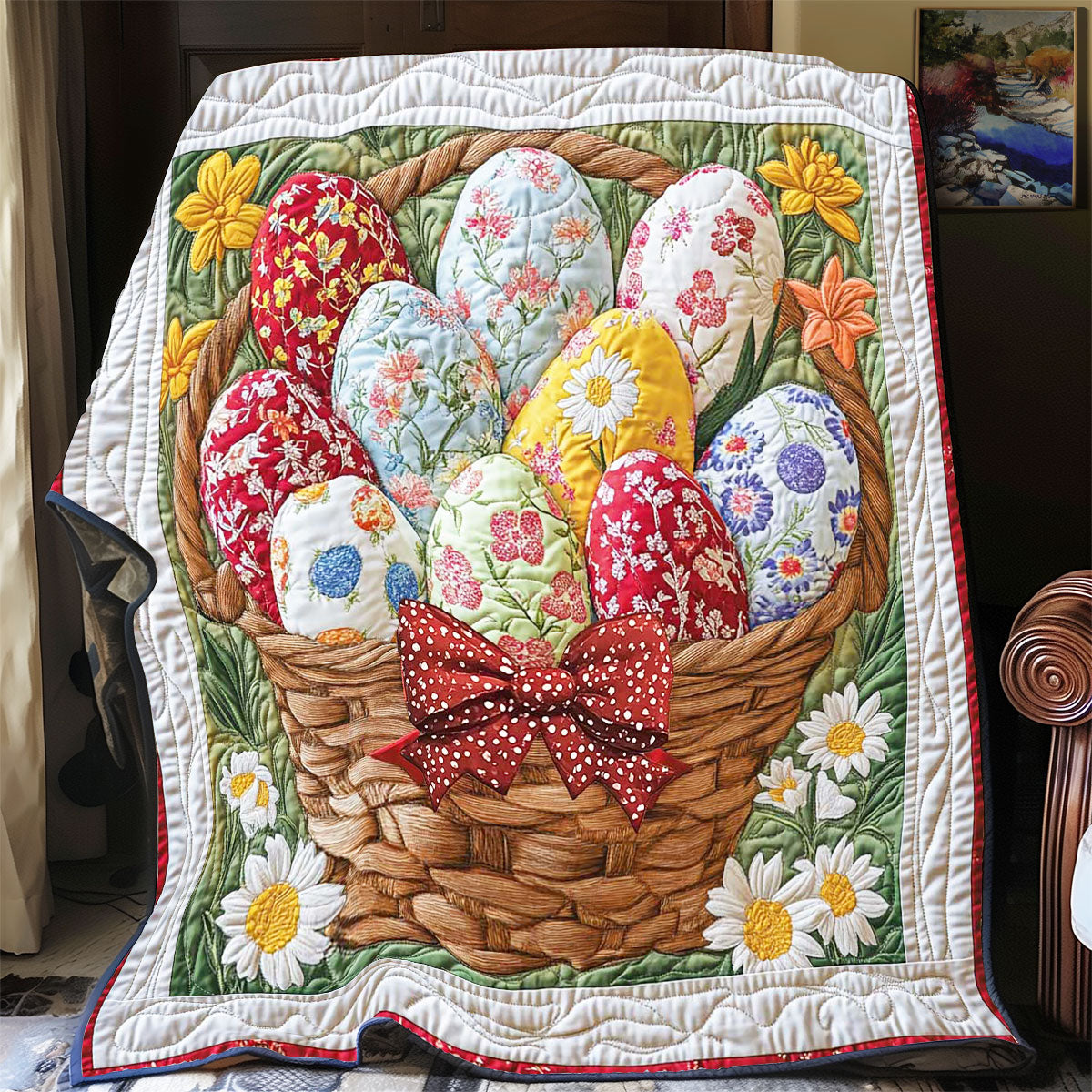 Spring Easter Egg WP2412011CL Quilt