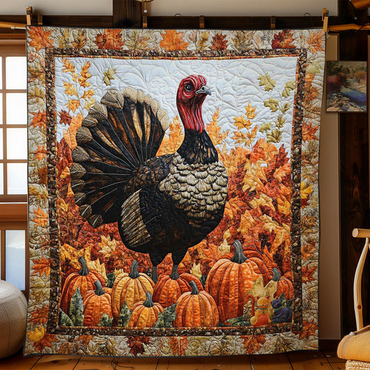 Turkey Gathering WN1511055CL Quilt