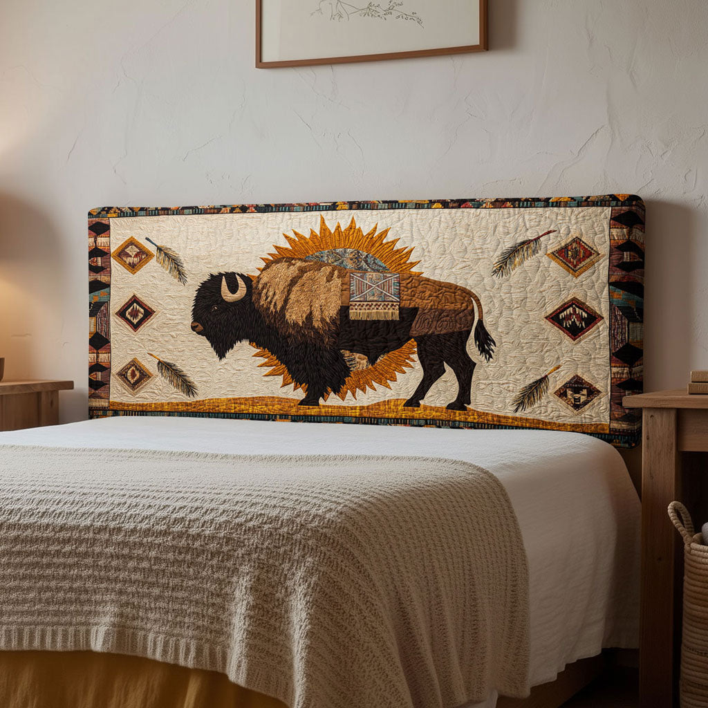 Spirit Bison WN2012078CL Quilted Headboard Slipcover