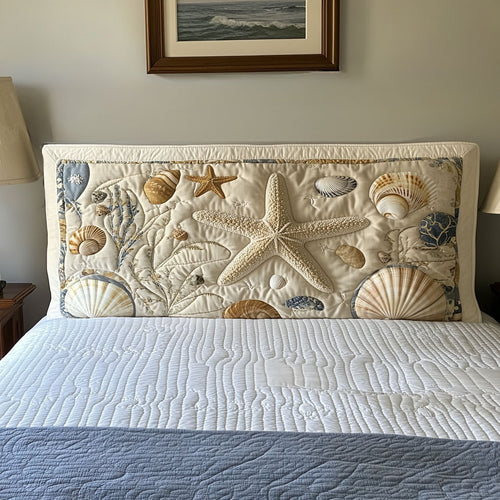 Seashell Dream WN0501052CL Quilted Headboard Slipcover