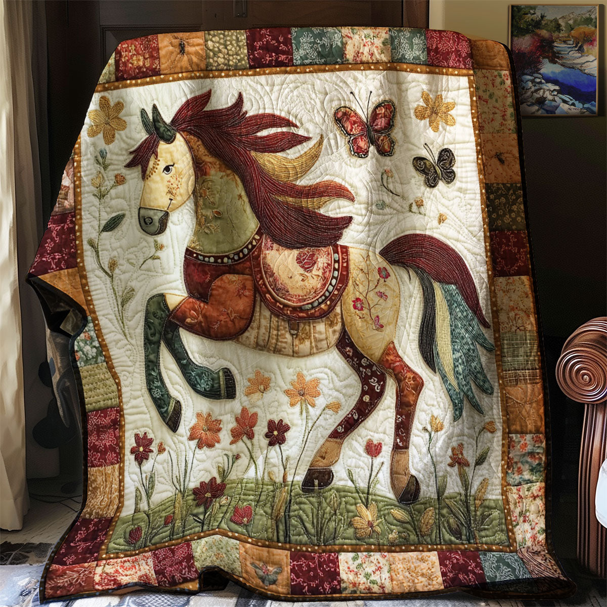 Pastoral Gallop WJ0201019CL Quilt