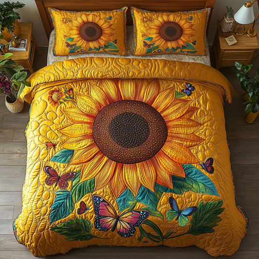 Sunflower And Butterfly WY2202087CL Duvet Cover Set