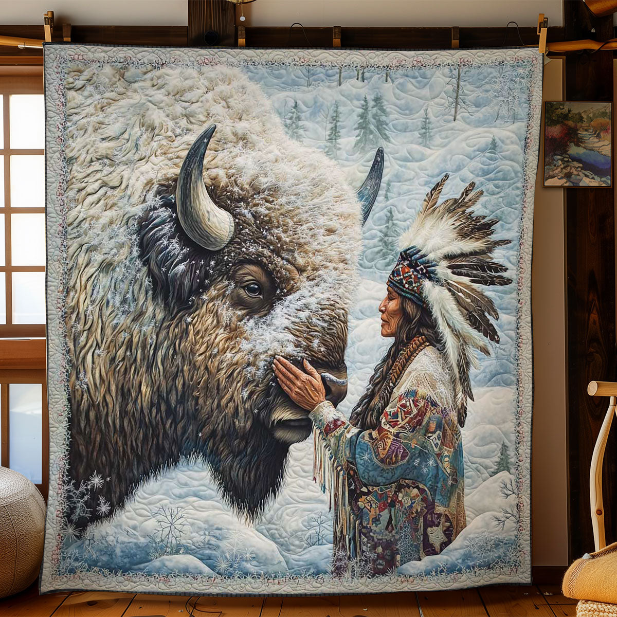 Winter Bison WN2402008CL Quilt