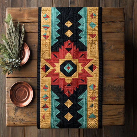Tribal Sunfire CP2105023CL Quilted Table Runner