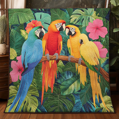 Tropical Parrot Gathering WX1306050CL Quilt