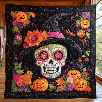 Mystic Pumpkin Skull CW3107043CL Quilt