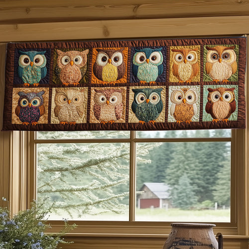 Owl Haven Slumber WJ2504036CL Quilted Valance