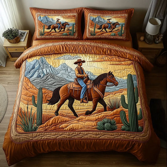 Desert Trail Cowboy WN0110011CL Duvet Cover Set