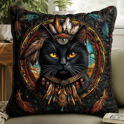 Native Black Cat CW1201022CL Quilt Pillow Case