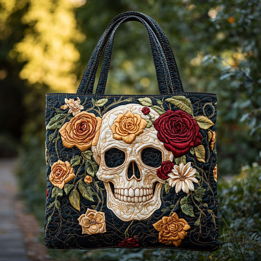 Nature Skull WN2509040CL Quilted Tote Bag