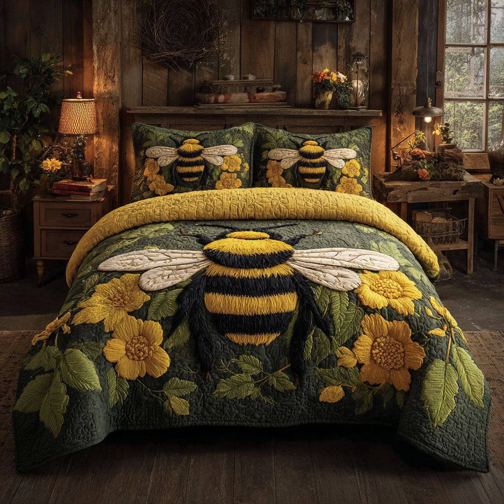Bee Flower CW0807006CL Duvet Cover Set