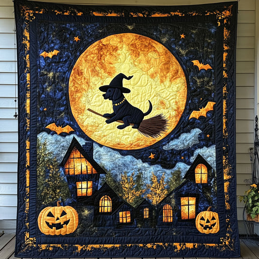 Dachshund Riding Broomstick DH2909047CL Quilt
