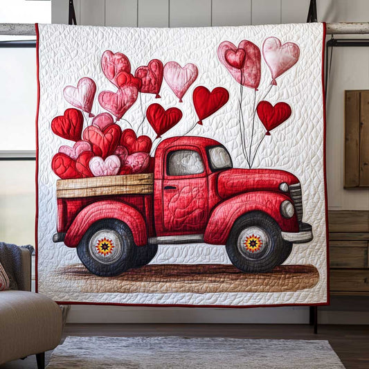 Heart Balloon Truck WP1812017CL Quilt