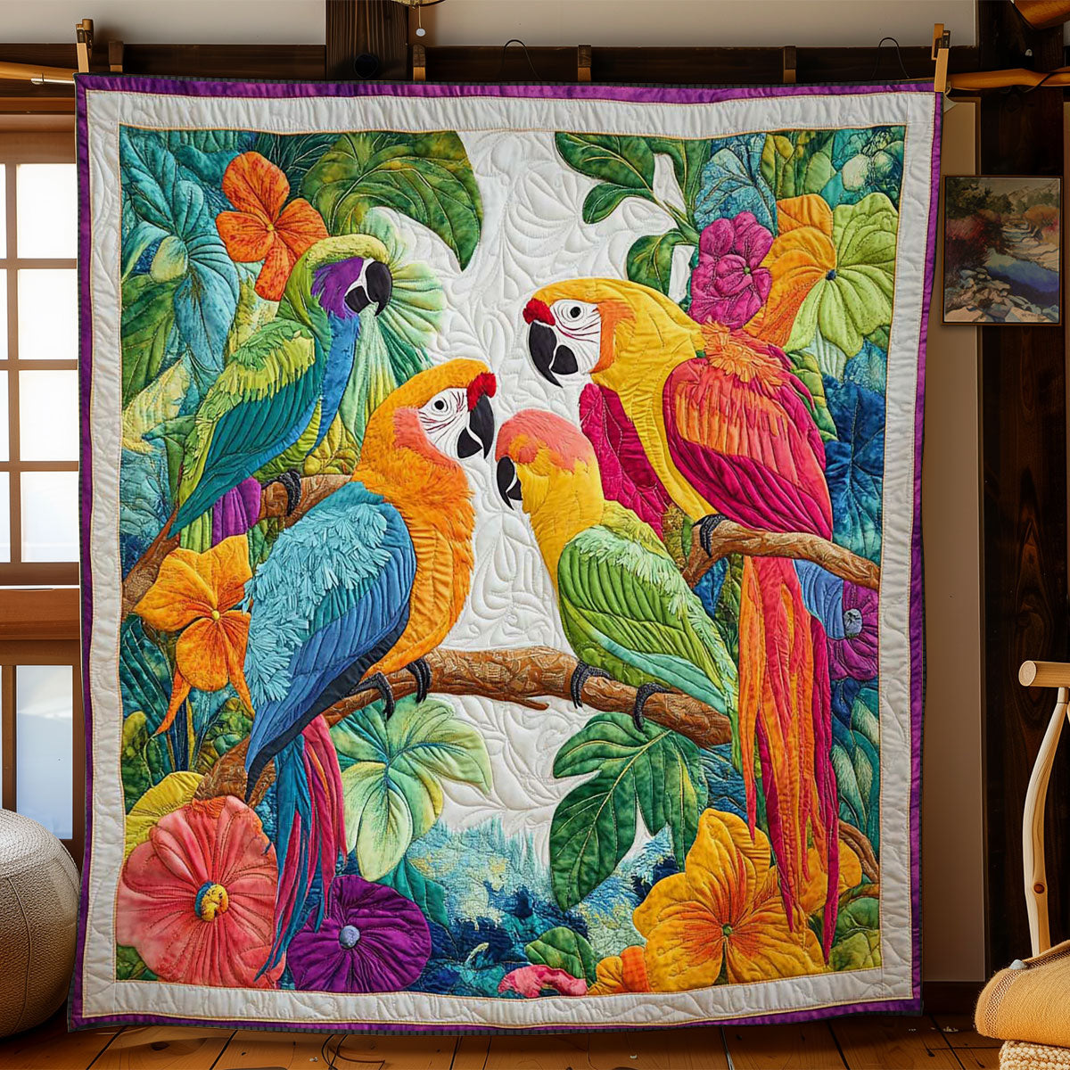 Exotic Parrot WN1404019CL Quilt