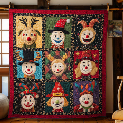 Christmas Clown Crew WY1207034CL Quilt
