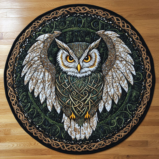 Eternal Knot Owl WN1311032CL Quilted Round Mat