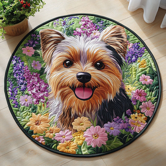 Floral Yorkshire CW1707020CL Quilted Round Mat