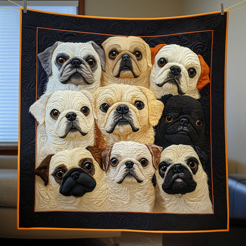 Pug Pile LT1811003CL Quilt