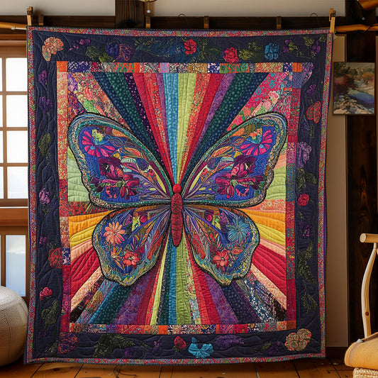 Mystic Colorful Butterfly WY2102050CL Quilt
