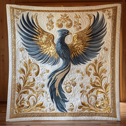 Blue Golden Phoenix CP0807037CL Quilt