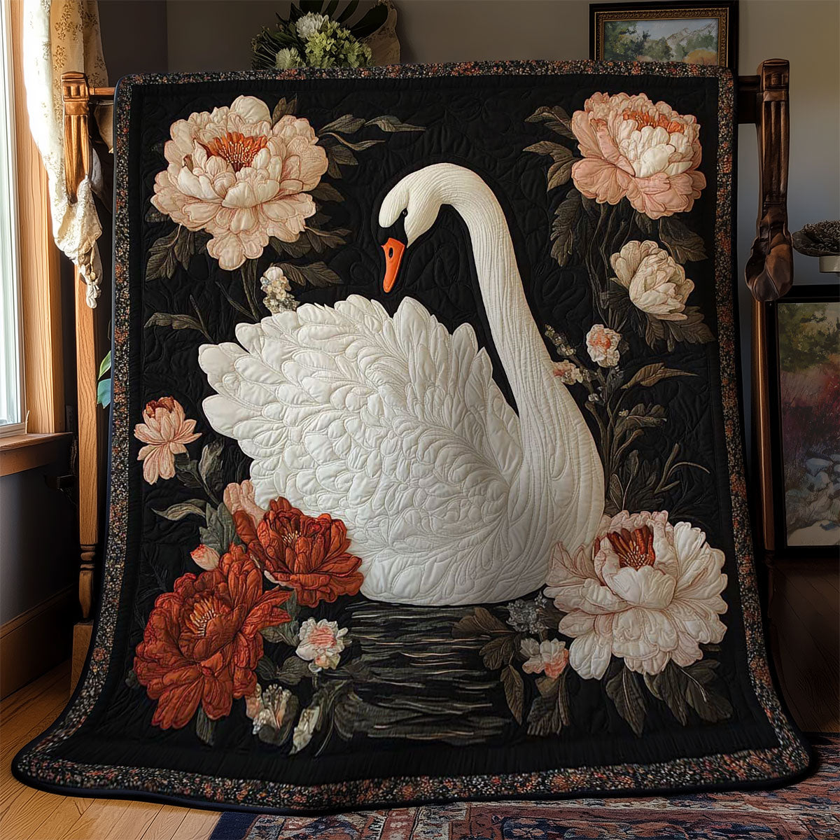 Celestial White Swan WN2203005CL Quilt