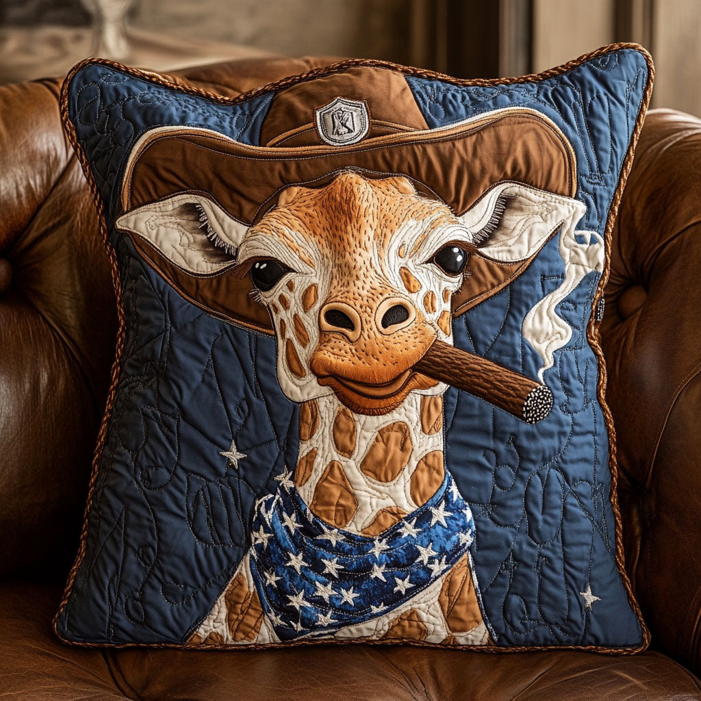 Cowboy Giraffe CW1605158CL Quilt Pillow Case