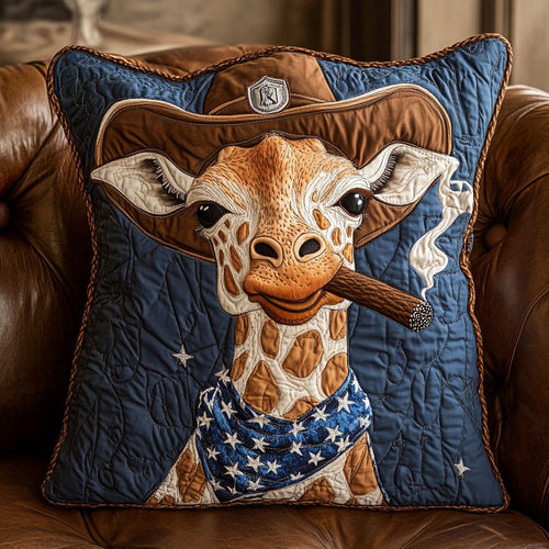 Cowboy Giraffe CW1605158CL Quilt Pillow Case