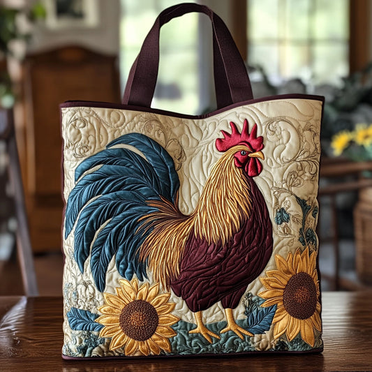 Rustic Rooster CP0810015CL Quilted Tote Bag