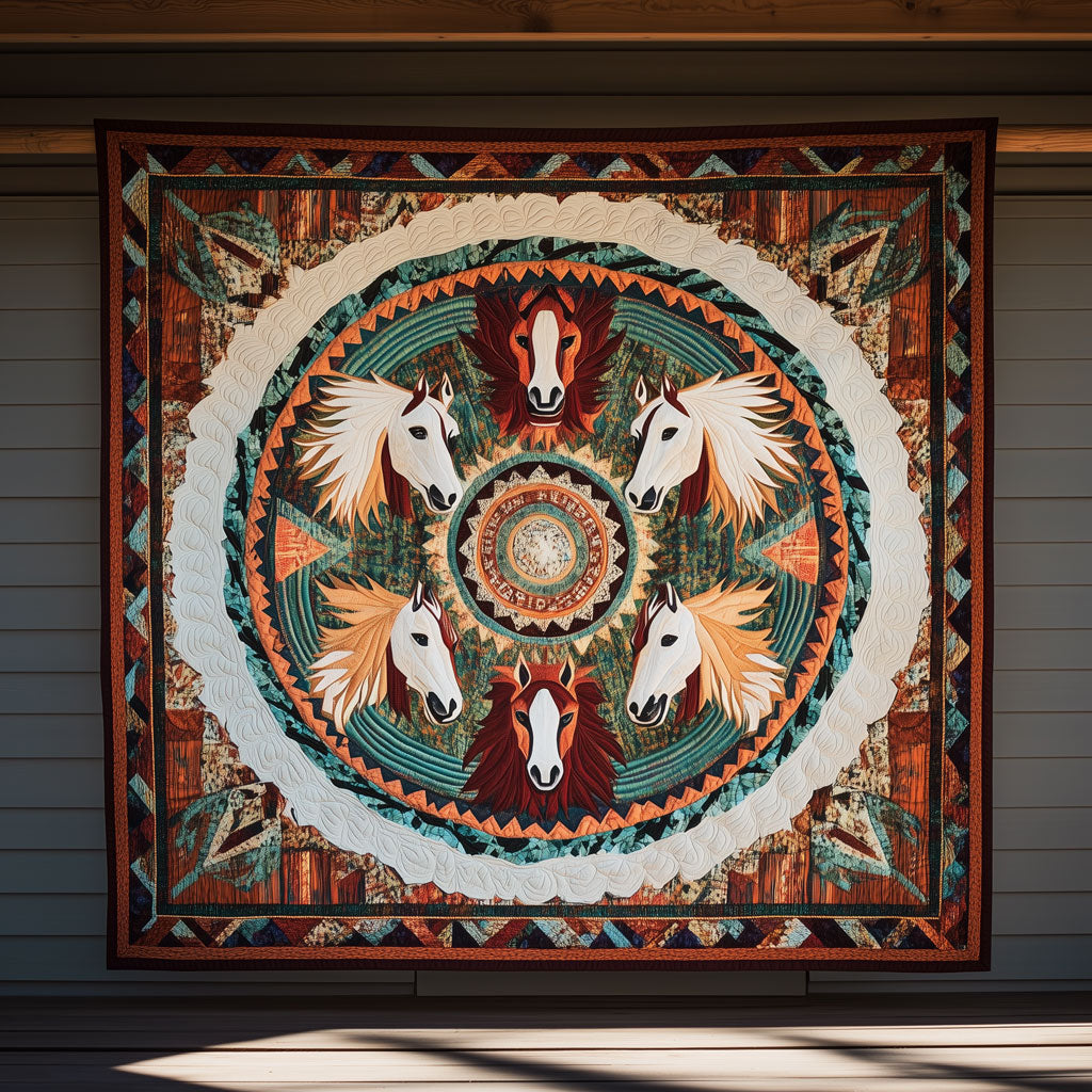 Mustang Horse Convergence LT0910048CL Quilt