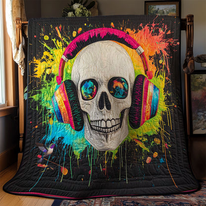 Vibrant Beats Skull WN0712021CL Quilt