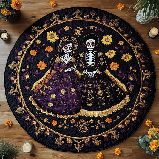 Skeleton Union WN0608085CL Quilted Round Mat