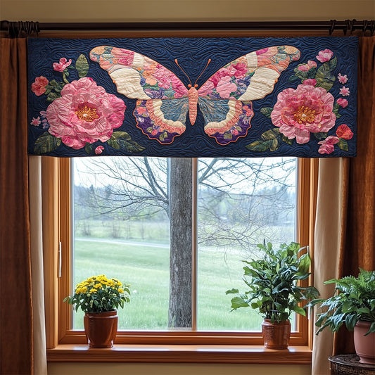 Floral Butterfly WX0905023CL Quilted Valance