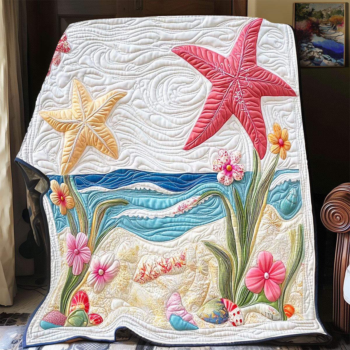 Starfish Beach WP2301008CL Quilt