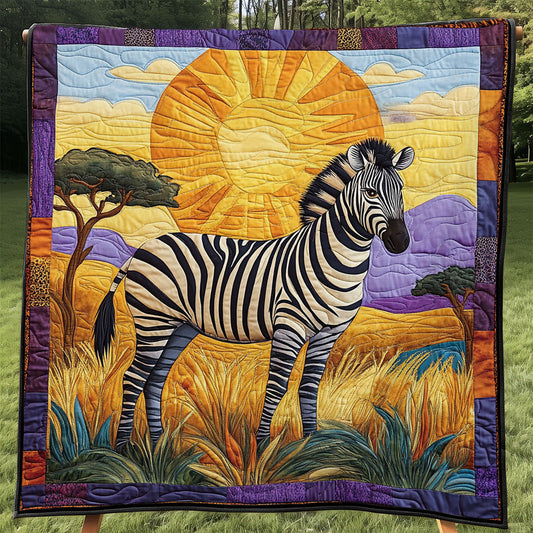 African Savannah Zebra WJ2104001CL Quilt