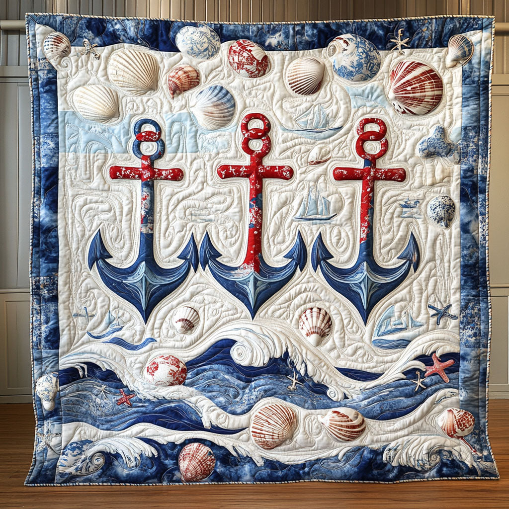 Nautical Anchor WJ2403015CL Quilt