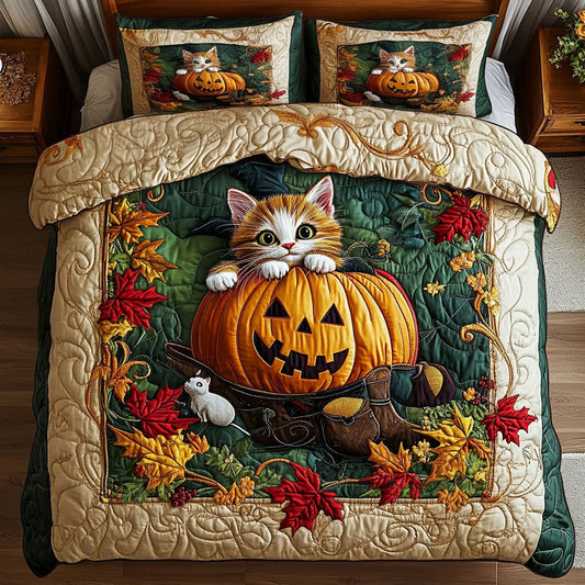 Autumn Mischief Cat WY0707048CL Duvet Cover Set