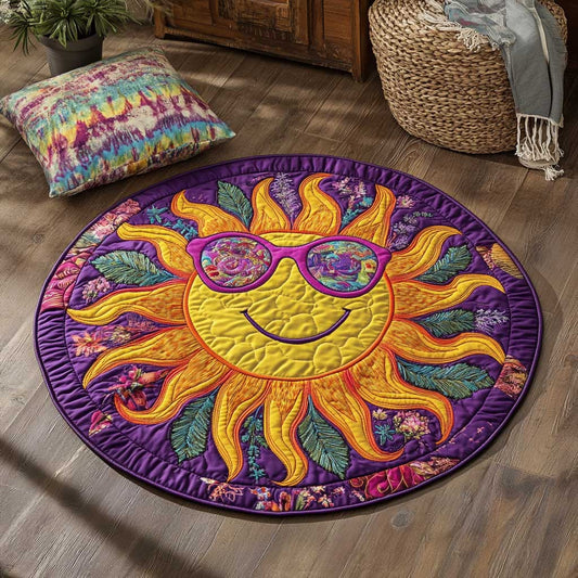 Sunshine Hippie WN2103107CL Quilted Round Mat