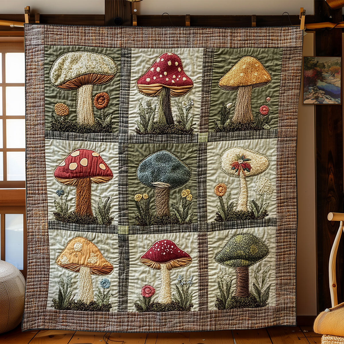 Magic Mushroom Lane WN0307101CL Quilt