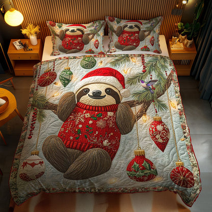 Holiday Sloth Cheer WN1612054CL Duvet Cover Set