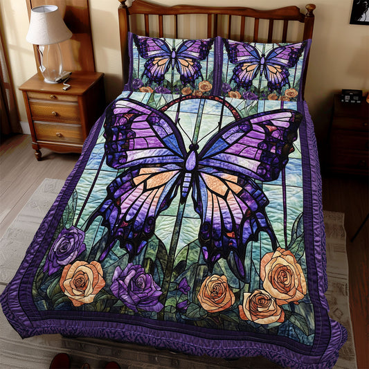 Butterfly Flower WX1612048CL Duvet Cover Set