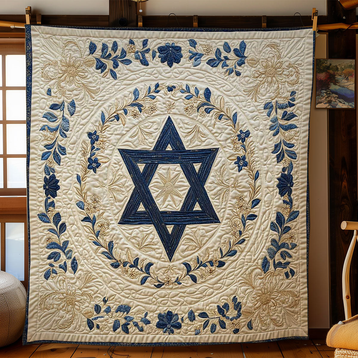 Ancient Jewish Star WN2203001CL Quilt