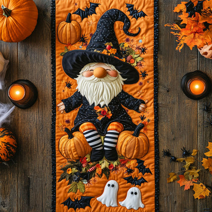 Boo Gnome Bash WN1507004CL Quilted Table Runner