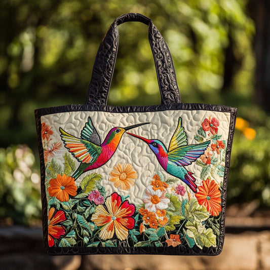 Sky Hummingbird WN2209074CL Quilted Tote Bag