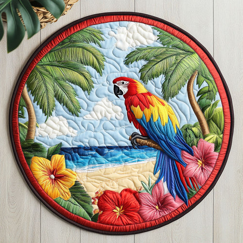 Parrot Tropic CW3006040CL Quilted Round Mat