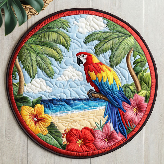 Parrot Tropic CW3006040CL Quilted Round Mat